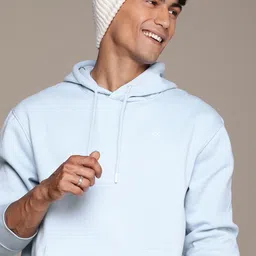 WROGN Solid Hooded Pullover Sweatshirt-image-77