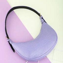 Gaurapakhi Purple Medium Textured Hobo Bag-12