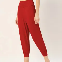 Sera Red Regular Fit Harem Pants image 3