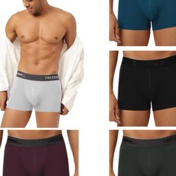 Freecultr Multi Comfort Fit Trunks - Pack of 5-picture-24