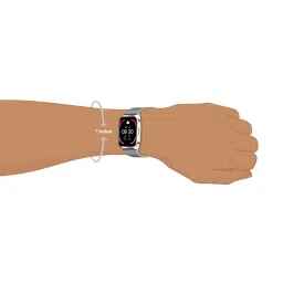 French Connection Smart Man Full Touch Smartwatch with Leather Band (Color: Silver) - E17-E image 3