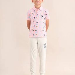 U.S. Polo Assn. Boys Pink Cotton Quilted Polos-picture-44