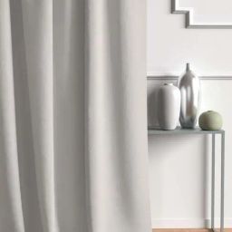 DDecor Grey Polyester Door Curtain (7 ft.) - Set of 1-13