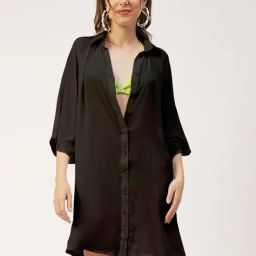 Moomaya Black Regular Fit Shirt-image-95