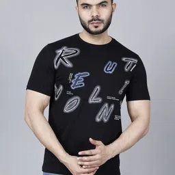Fort Collins Men Typography Printed Round Neck Cotton T-shirt-image-72