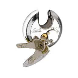 Link Hi-Tech 70 mm Stainless Steel Body Polished Finish with 3 Keys Each Padlock (Pack of 5 Pcs)-30