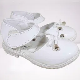 NEW LATEST Girls White Velcro Strap Closure Sandals-image-33