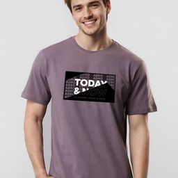 ADRO Typography Printed Round Neck Cotton T-shirt-image-89