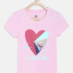 MINIKLUB Kids Pink Printed Top-image-67