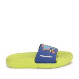 Bubblegummers by Bata Kids Blue & Green Slides-image-81