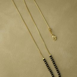 jueri Gold-Plated Artificial Stones and Beads Mangalsutra-41