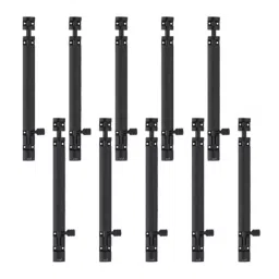 Atom 254 mm(10 Inch) Aluminium Black Phosphate Finish Tower Bolt TB002-254 mm(10 Inch)-BLK-110 (Pack of 10)-image-20