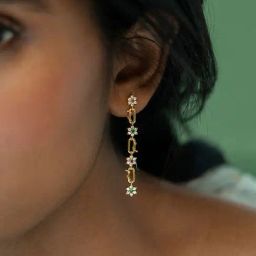 Shaya 92.5 Sterling Silver Link of Love Earrings for Women-image-91
