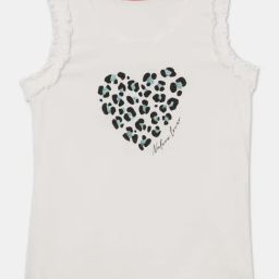 Jockey Kids White Cotton Printed Tank Top-image-91