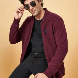 Byford by Pantaloons Wine Slim Fit Sweatshirt-24
