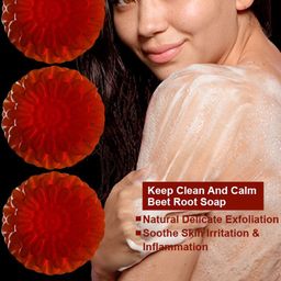 GROOVY Set Of 3 Melon Madness Beet Root Bathing Bar - 100 g Each image 2