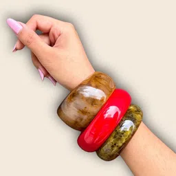 UnfoldSelf Set Of 3 Resin Bangle image 3