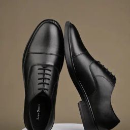 Louis Stitch Men's Jet Black Oxford Shoes-image-69