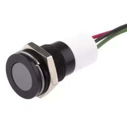 RS PRO Panel Mount Indicator 24V DC, Mounting Hole Size 14 mm, Termination Type Lead Wires, IP Rating IP67, Model No 7039036-24