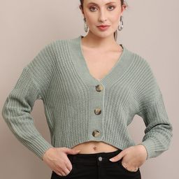 NoBarr Women Cable Knit Crop Cardigan-picture-37