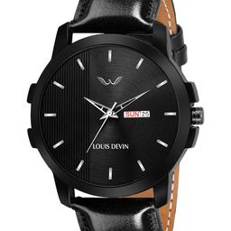 LOUIS DEVIN Men Brass Embellished Dial & Straps Analogue Watch LD-BK080-BLK-picture-36