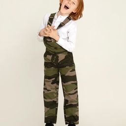 Cherry Crumble By Nitt Hyman Sleeveless Full Length Camouflauge Printed Warrior Dungaree - Green-picture-8