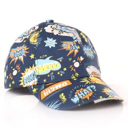 Pine Kids  Cotton Baseball Cap Digital Print Blue - Diameter 16.5 cm-18