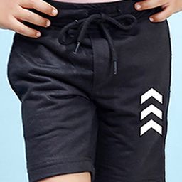 NUSYL Arrow Printed Shorts - Black-picture-3