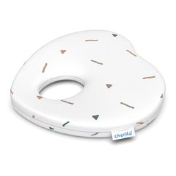 Cherilo Memory Foam Head Shaping Pillow Cherry Shape - Fancy Triangles White-23