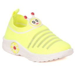 Lil Lollipop Alien Applique Detailed Musical Slip On Shoes - Green-image-99