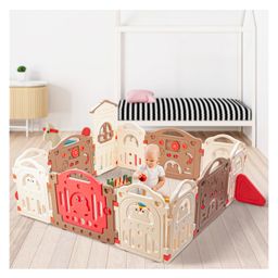 Baybee Kids Playards Playpen for Babies, Smart Portable Baby Activity with Safety Door Lock & Side Guard, Play Gate Fence for Toddlers, Indoor Outdoor Activity Upto 5 Years Boys Girls (12 Panels)-22