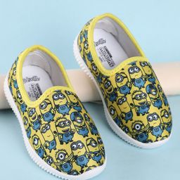 Kidsville Minions Featuring Characters Designed Slip On Shoes - Yellow-image-0