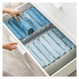 JD FRESH 2-Piece Set of Non-Woven Fabric Clothes Organizers for Wardrobe - White-picture-29