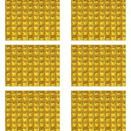 Birthday Popper Golden Backdrop Cube Foil Balloon Curtain (Set of 6)Ideal Decoration for Marriage, Birthday, Haldi Function, Anniversary, Baby Shower, Graduation & Photo Booth Props-4
