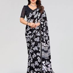 Moda Rapido Floral Printed Beads and Stones Saree-25
