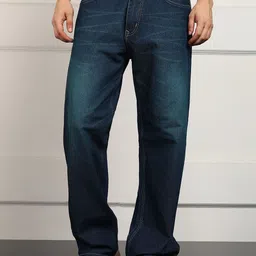ANGERHOOD Men Mid-Rise Stretchable Baggy Jeans-picture-19