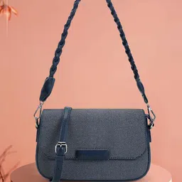 Metro Textured PU Half Moon Sling Bag-3