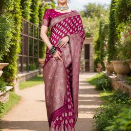 Anouk Ethnic Motifs Zari Chanderi Saree-66
