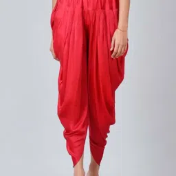 First Resort By Ramola Bachchan Red Dhoti Pants-image-21