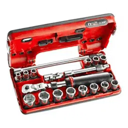 FACOM 3/8 inch Metric 6-Point Detection Box, JXL.DBOX1 (Pack of 18 Pcs)-0