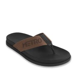 Metro Men Brown Thongs-41