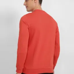 Allen Solly Red Cotton Regular Fit Colour Block Sweatshirt image 2