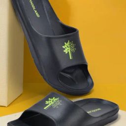 Woodland Men's Black Slides-picture-36