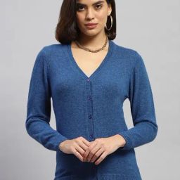 Monte Carlo Blue Wool Cardigan-image-6