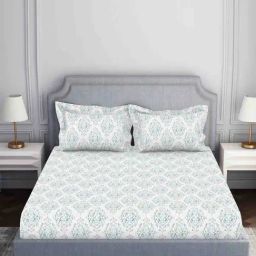 Welspun green 100% cotton serene large bedsheets-image-120