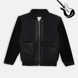 Blue Giraffe Kids Black Quilted Jacket-image-20
