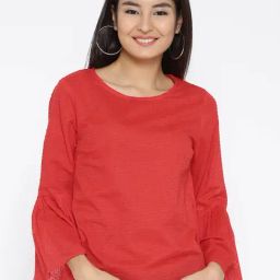 Sera Red Printed Top-picture-2
