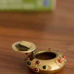 eCraftIndia Brass Round Ash Tray-image-23