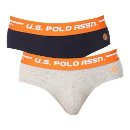 U.S. Polo Assn. Assorted Color Regular Fit Briefs - Pack Of 2-image-76