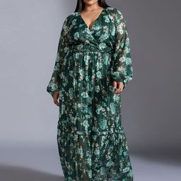 20Dresses Women Floral Print V-Neck Long Sleeves Fit & Flare Dress-image-71